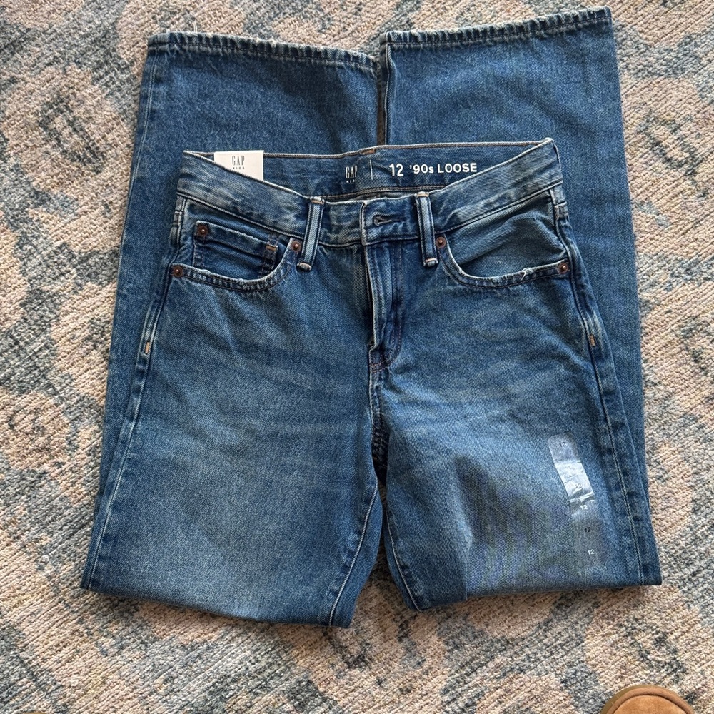 Boys Gap 90s Loose Fit Blue Jeans